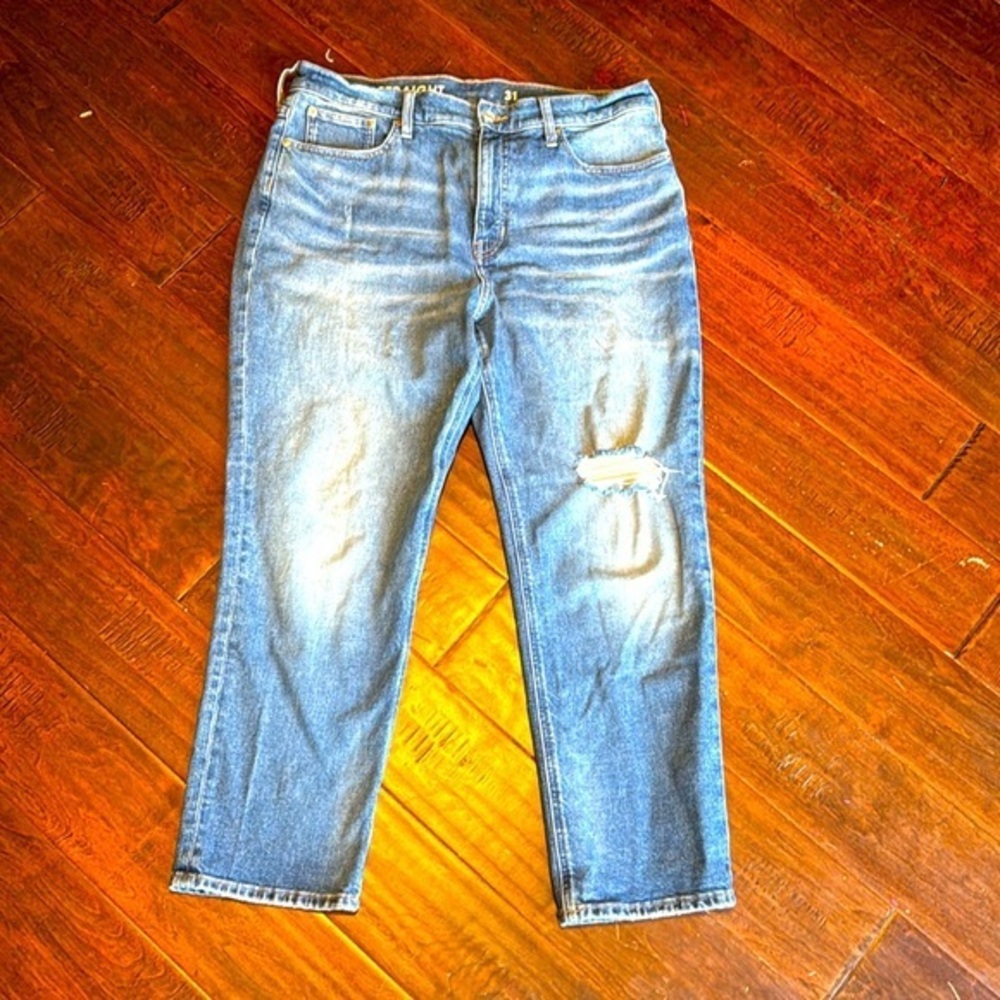 J. Crew classic straight jeans medium wash size 31 fair trade certified factory
